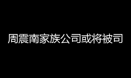 南家多少将被父母拍卖周震族公 周震南司或司法欠了钱